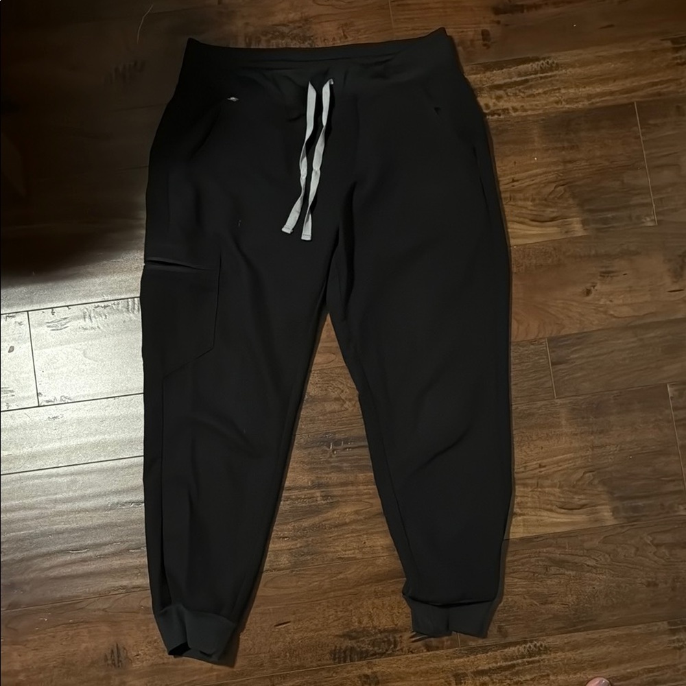 Black Jogger Pants with Drawstring